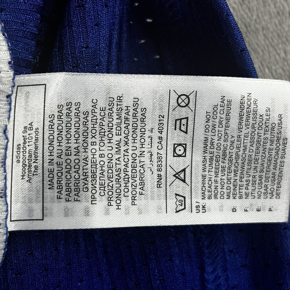 Adidas Football Practice Jersey Men's L WVN A1 Stock J Royal Blue New $95 - Picture 11 of 13